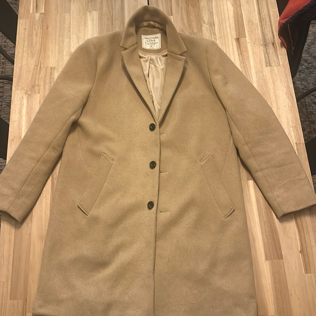 Men’s Abercrombie - Tan - Trench Pea Coat